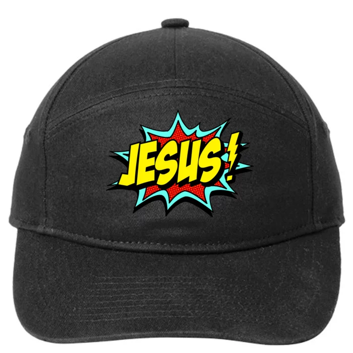 Jesus Is My Superhero 7-Panel Snapback Hat