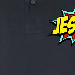 Jesus Is My Superhero Softstyle Adult Sport Polo