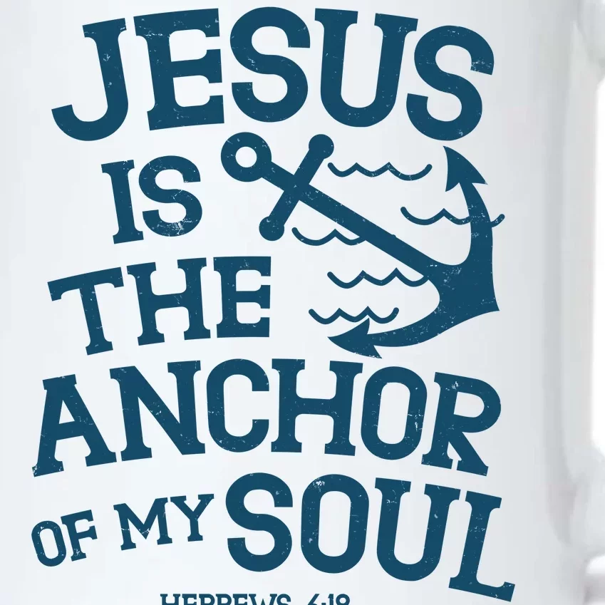 Jesus Is The Anchor Of My Soul Hebrews 6:19 Black Color Changing Mug