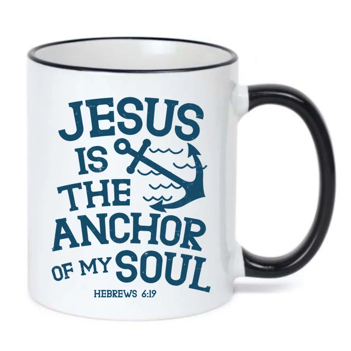 Jesus Is The Anchor Of My Soul Hebrews 6:19 Black Color Changing Mug