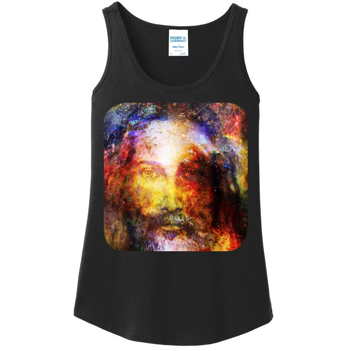 Jesus is the Galaxy Christian Painting Ladies Essential Tank