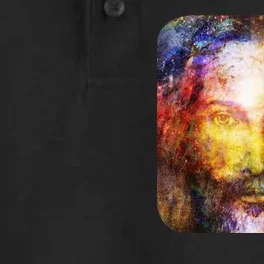 Jesus is the Galaxy Christian Painting Dry Zone Grid Performance Polo