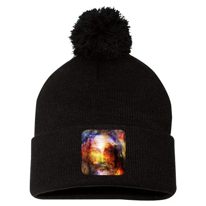 Jesus is the Galaxy Christian Painting Pom Pom 12in Knit Beanie