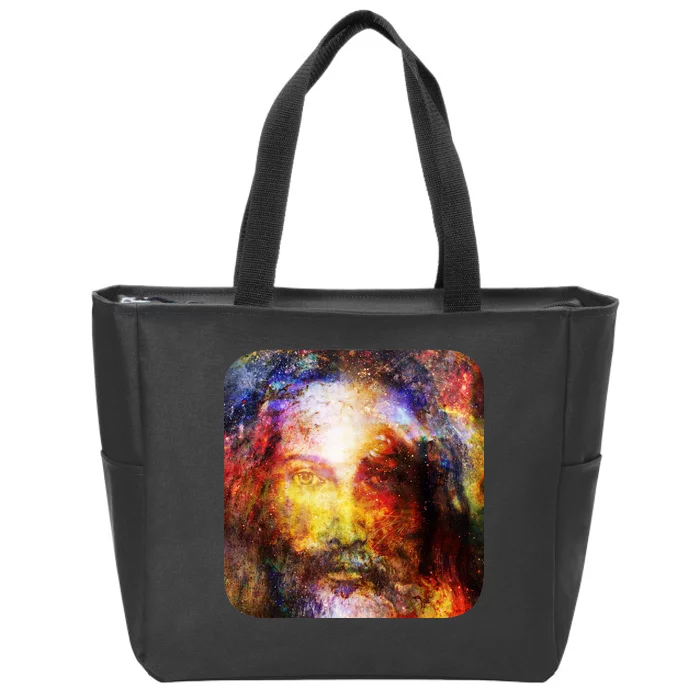 Jesus is the Galaxy Christian Painting Zip Tote Bag