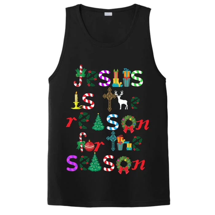 Jesus Is The Reason For The Season Christmas Performance Tank