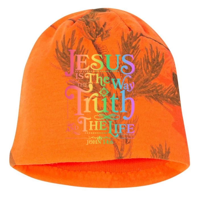 Jesus is the way the Truth and the Life John 14:6 Kati - Camo Knit Beanie