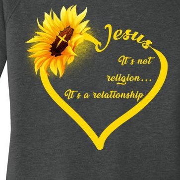 Jesus It's A Relationship Women’s Perfect Tri Tunic Long Sleeve Shirt
