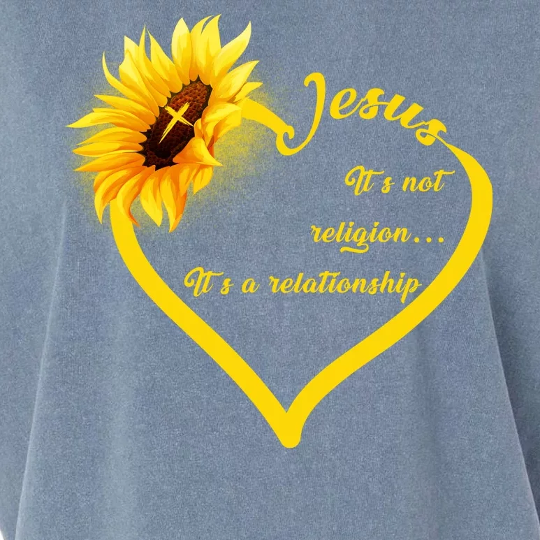 Jesus It's A Relationship Garment-Dyed Women's Muscle Tee