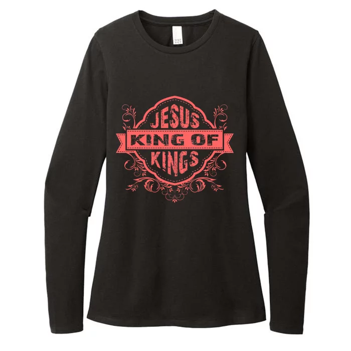 Jesus King of Kings Womens CVC Long Sleeve Shirt