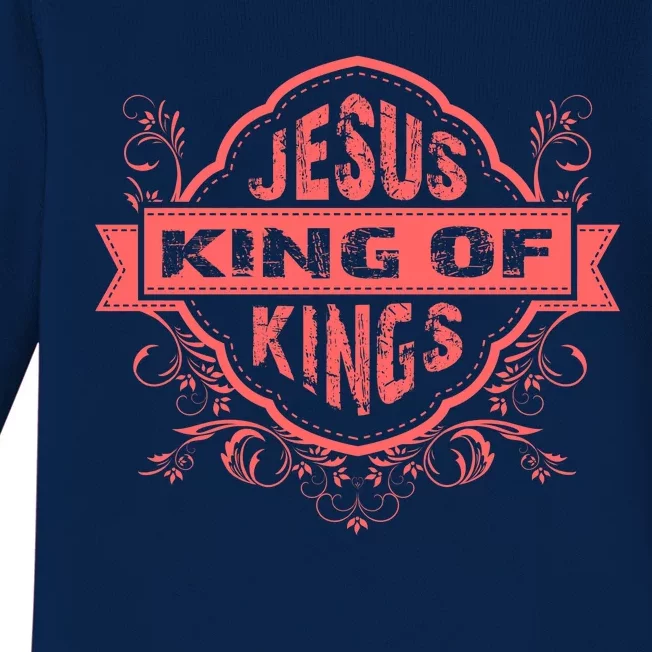 Jesus King of Kings Baby Long Sleeve Bodysuit