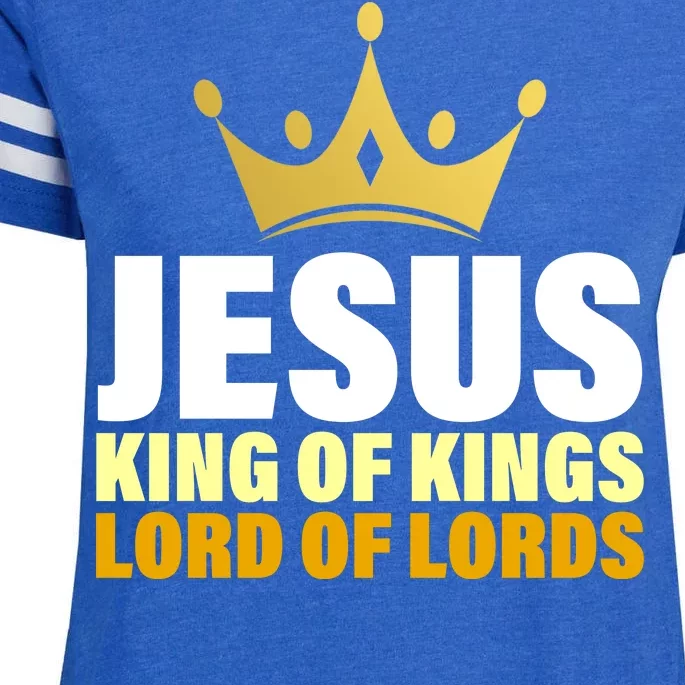 Jesus King Of Kings Lords Of Lords Enza Ladies Jersey Football T-Shirt