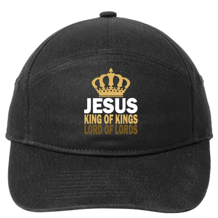 Jesus Lord Of Lords King Of Kings 7-Panel Snapback Hat