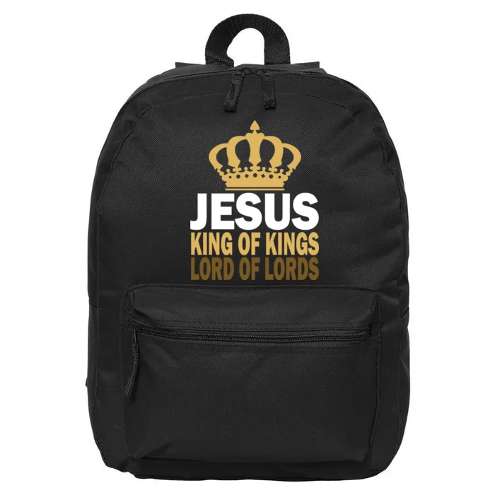 Jesus Lord Of Lords King Of Kings 16 in Basic Backpack