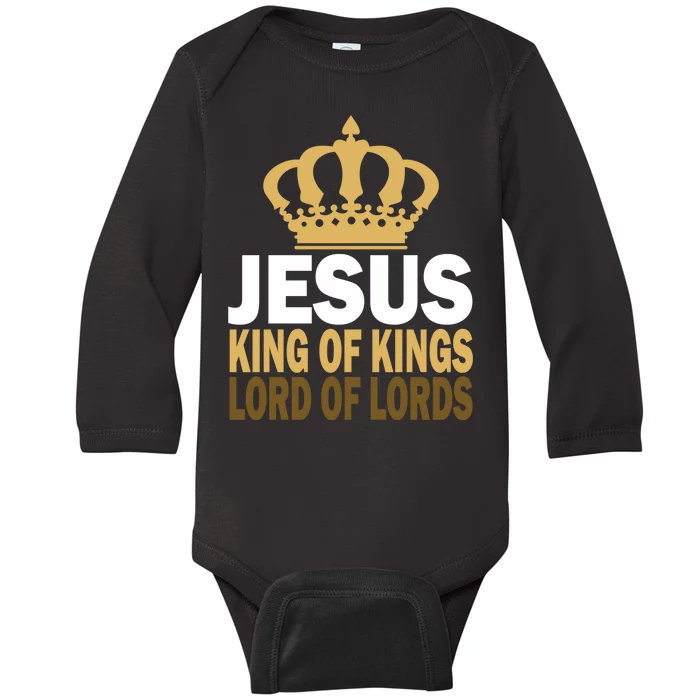 Jesus Lord Of Lords King Of Kings Baby Long Sleeve Bodysuit