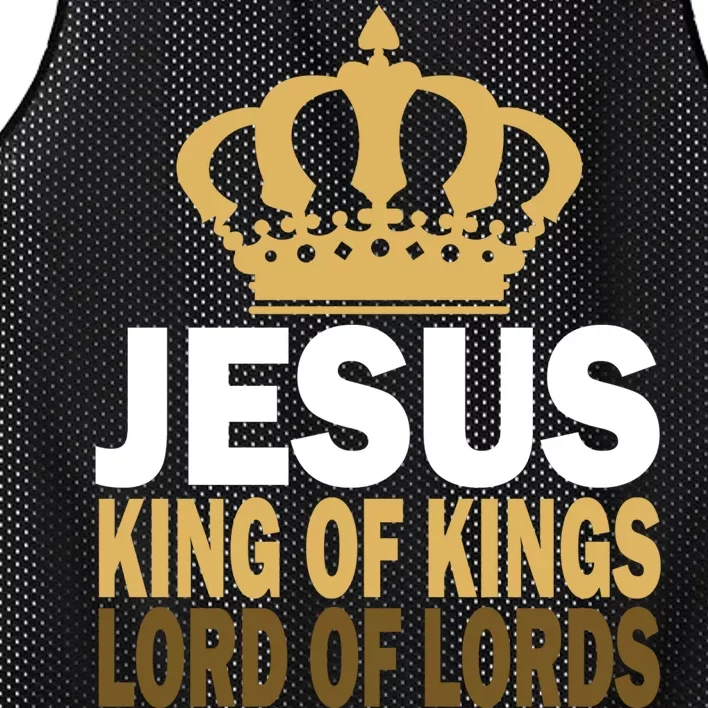 Jesus Lord Of Lords King Of Kings Mesh Reversible Basketball Jersey Tank