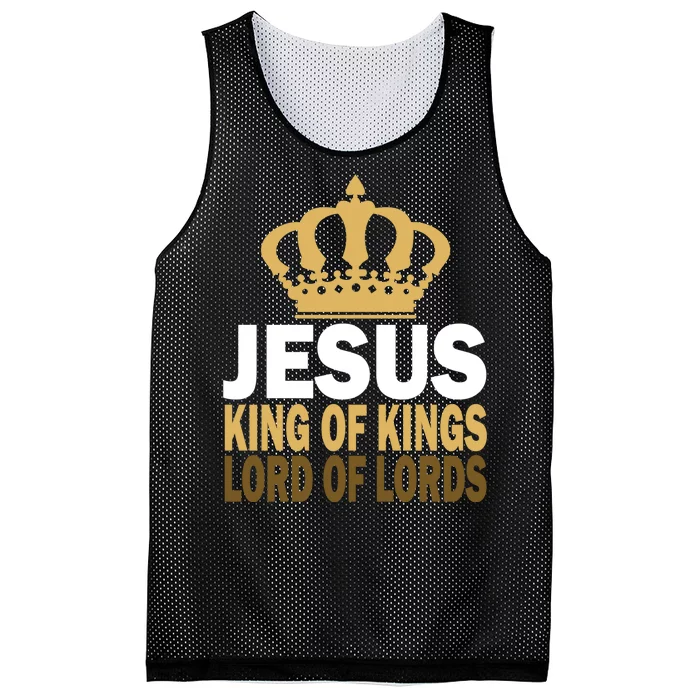 Jesus Lord Of Lords King Of Kings Mesh Reversible Basketball Jersey Tank