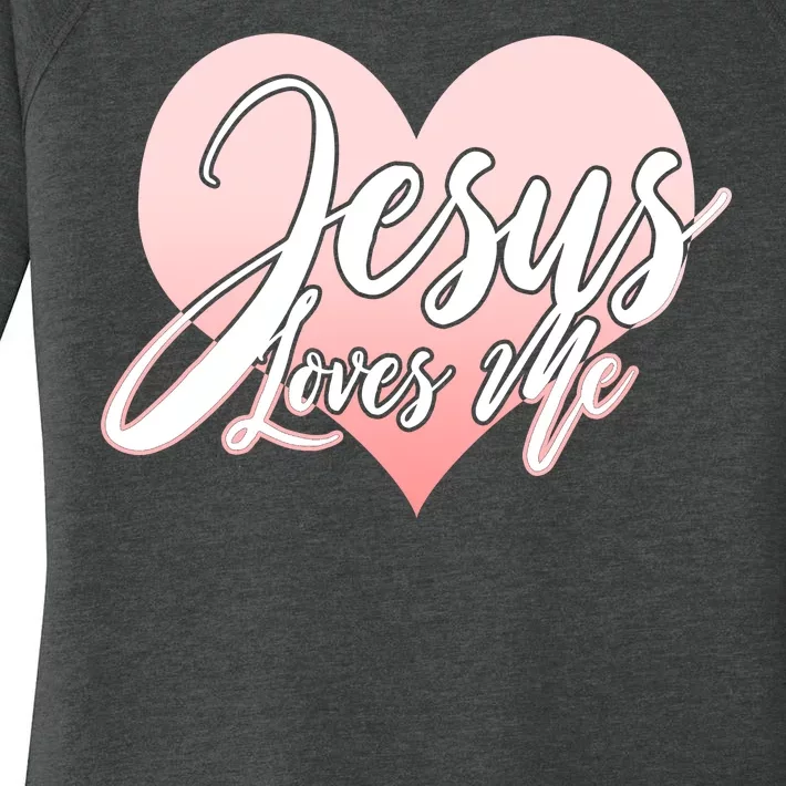 Jesus Love Me Women's Perfect Tri Tunic Long Sleeve Shirt