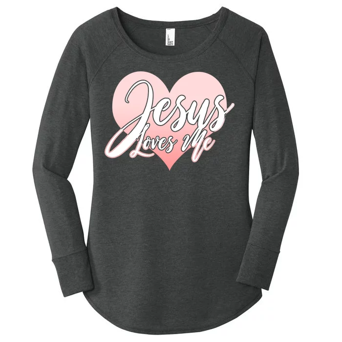 Jesus Love Me Women's Perfect Tri Tunic Long Sleeve Shirt