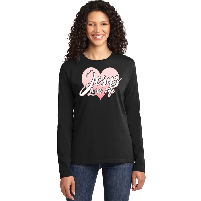 Jesus Love Me Ladies Long Sleeve Shirt