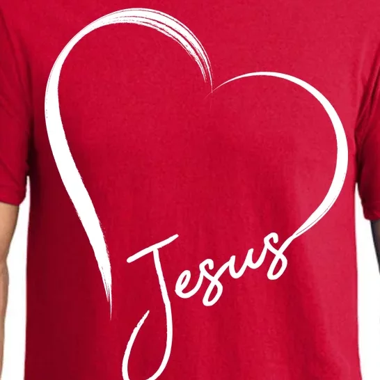 Jesus Love Simple Faith Heart Pajama Set