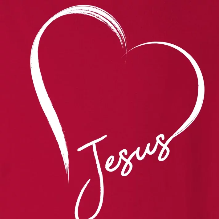 Jesus Love Simple Faith Heart Toddler Long Sleeve Shirt