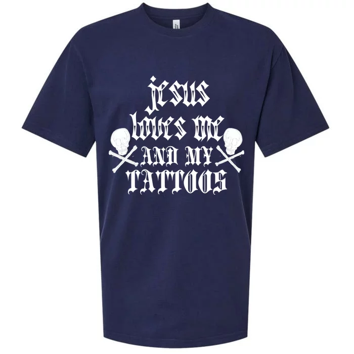 Jesus Loves Me and My Tattoos Sueded Cloud Jersey T-Shirt