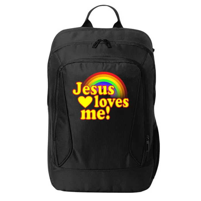 Jesus Loves Me Cool Rainbow City Backpack