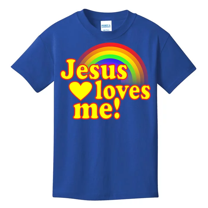 Jesus Loves Me Cool Rainbow Kids T-Shirt