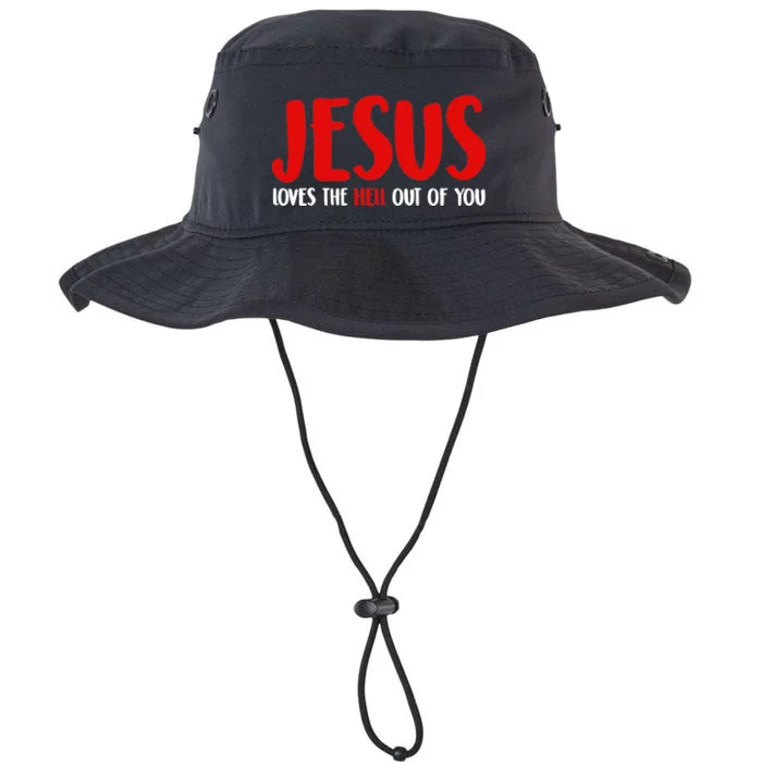 Jesus Loves The Hell Out Of You Legacy Cool Fit Booney Bucket Hat