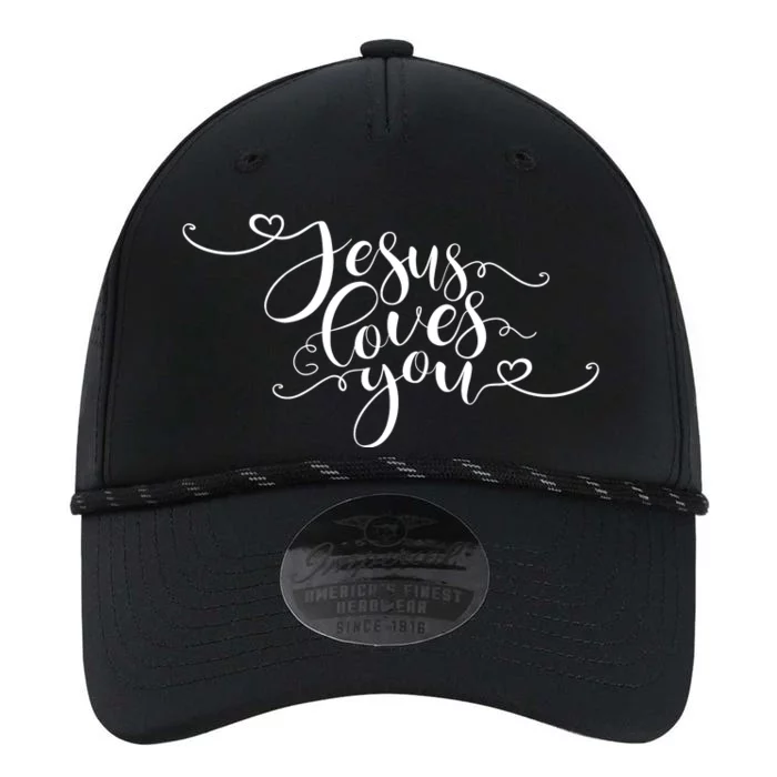 Jesus Loves You Cursive Style Performance The Dyno Cap