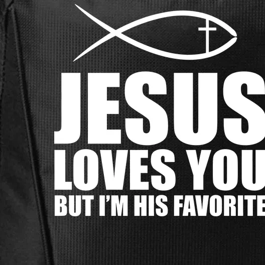 Jesus Loves You Funny Christain City Backpack