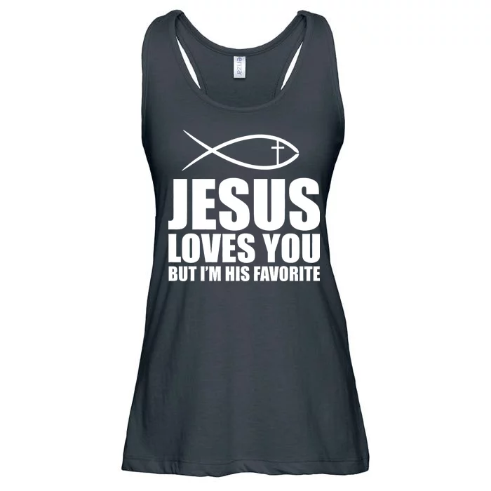 Jesus Loves You Funny Christain Ladies Essential Flowy Tank