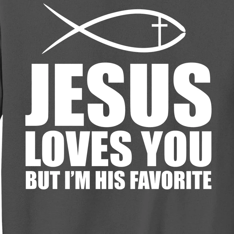 Jesus Loves You Funny Christain Tall Sweatshirt