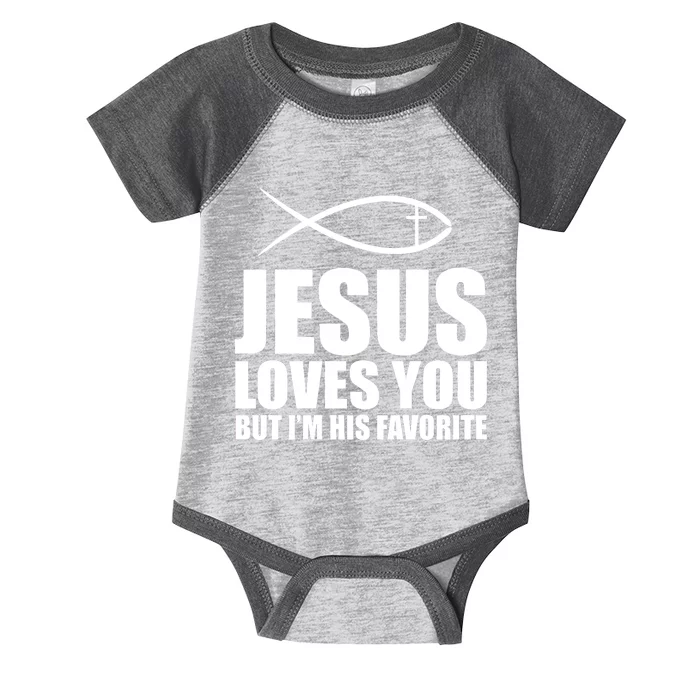 Jesus Loves You Funny Christain Infant Baby Jersey Bodysuit