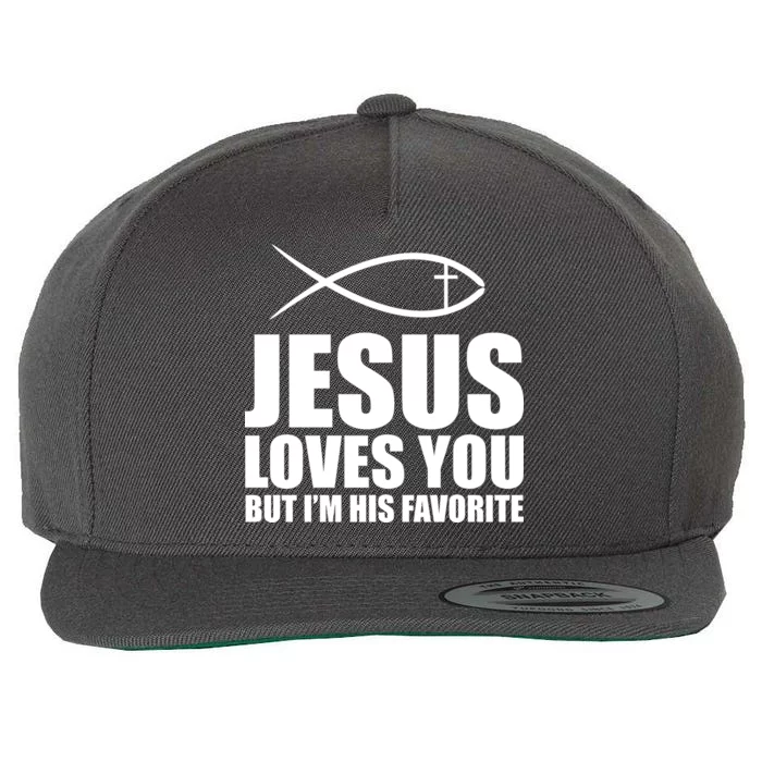 Jesus Loves You Funny Christain Wool Snapback Cap