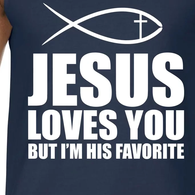 Jesus Loves You Funny Christain Comfort Colors® Tank Top