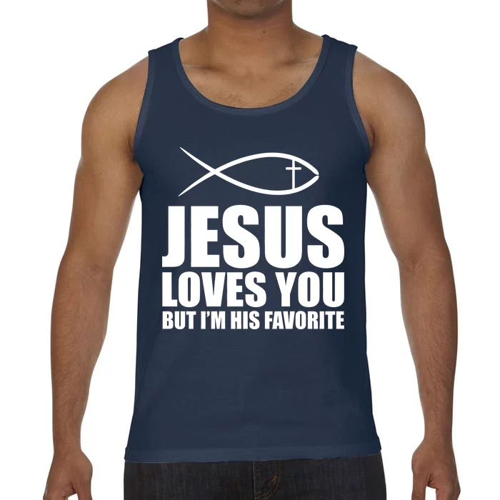 Jesus Loves You Funny Christain Comfort Colors® Tank Top