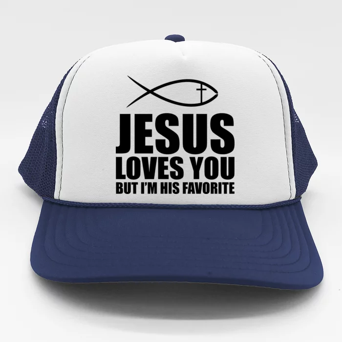 Jesus Loves You Funny Christain Trucker Hat