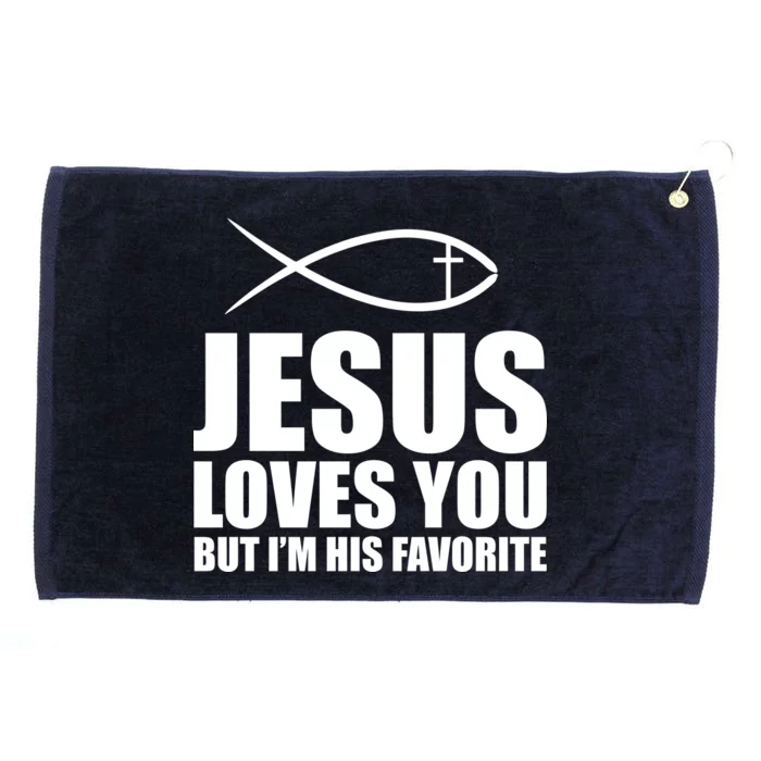 Jesus Loves You Funny Christain Grommeted Golf Towel