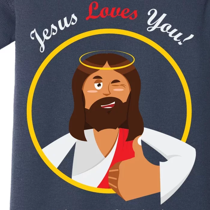 Jesus Loves You Funny Christian Baby Bodysuit