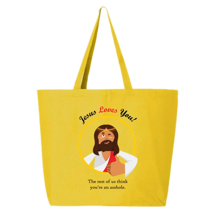 Jesus Loves You Funny Christian 25L Jumbo Tote