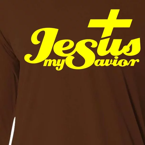 Jesus My Savior Christian Catholic Cooling Performance Long Sleeve Crew