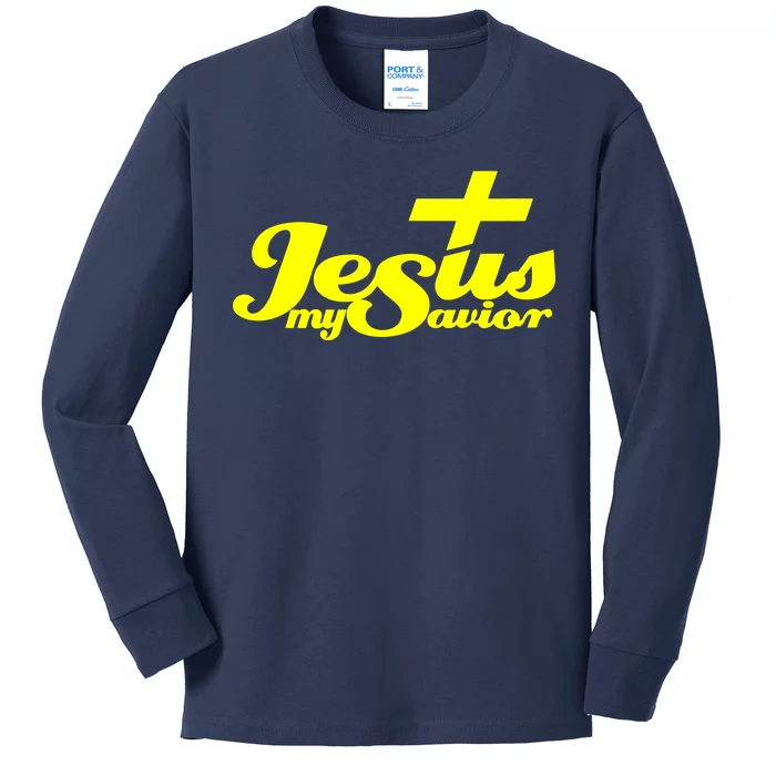 Jesus My Savior Christian Catholic Kids Long Sleeve Shirt