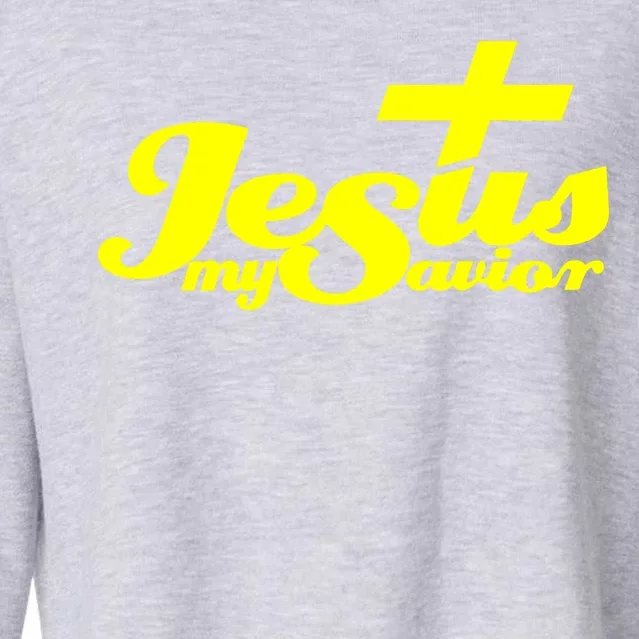 Jesus My Savior Christian Catholic Cropped Pullover Crew