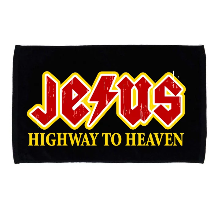 Jesus Rocks Highway To heaven Microfiber Hand Towel