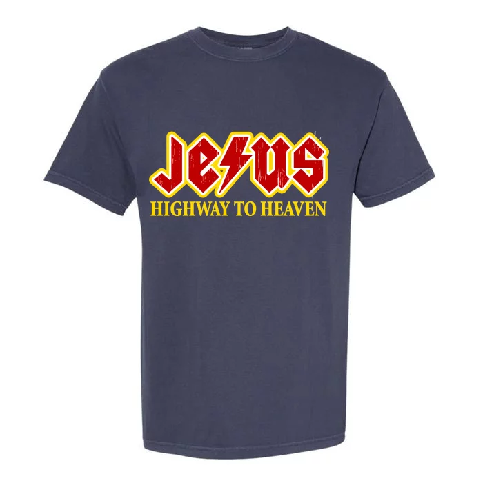 Jesus Rocks Highway To heaven Garment-Dyed Heavyweight T-Shirt