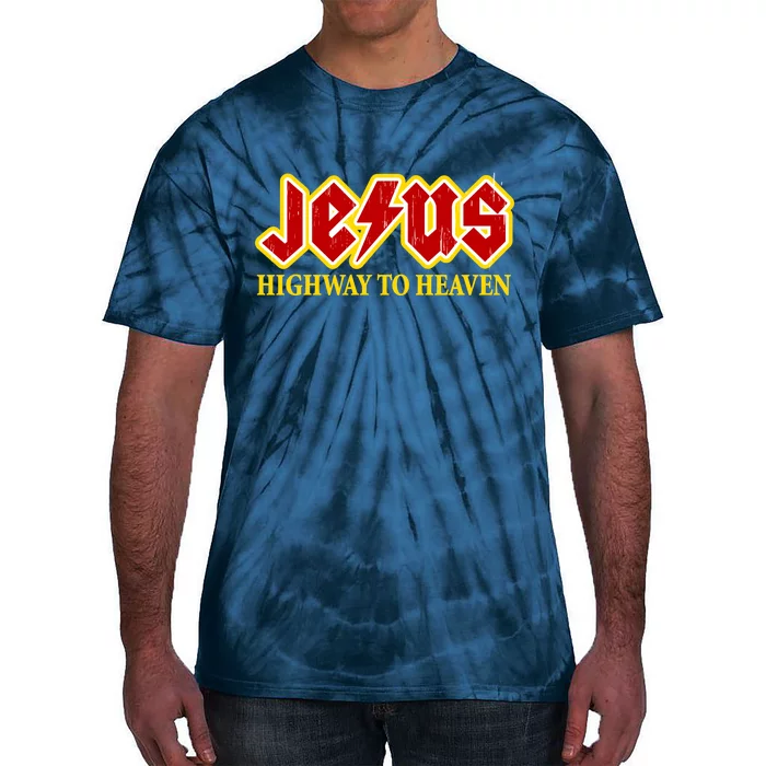 Jesus Rocks Highway To heaven Tie-Dye T-Shirt