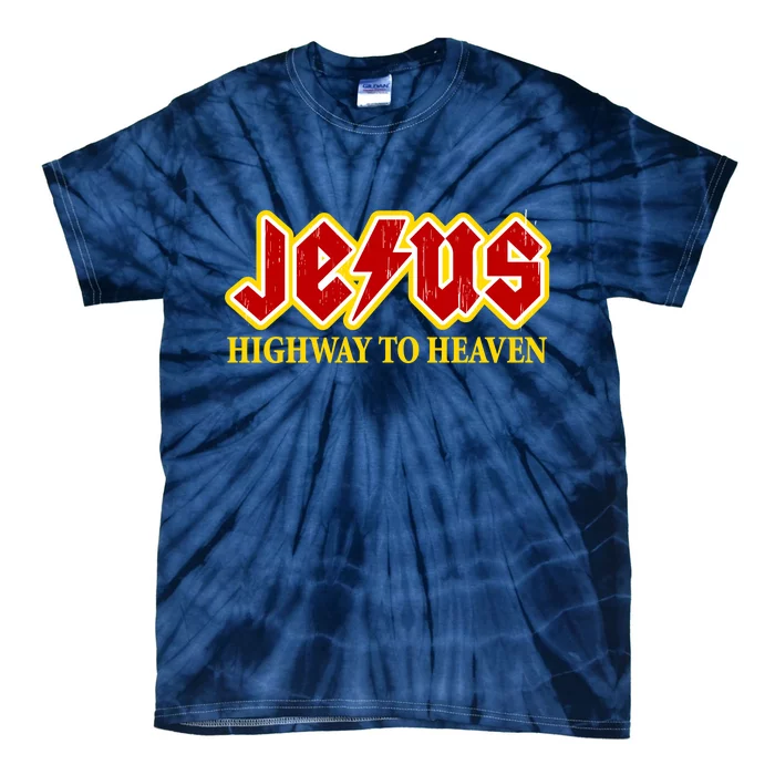 Jesus Rocks Highway To heaven Tie-Dye T-Shirt