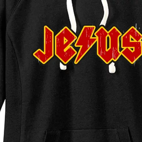 Jesus Rocks Logo Women's Fleece Hoodie