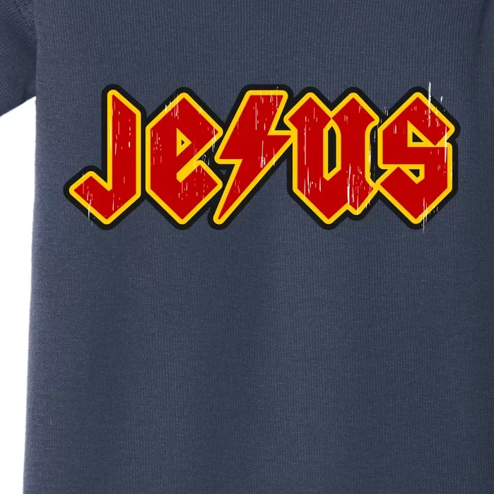 Jesus Rocks Logo Baby Bodysuit